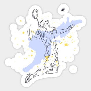 Badminton Sticker